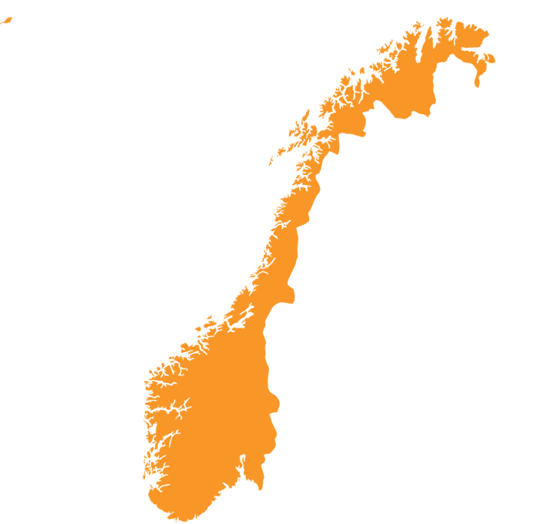 Kort-over-Norge